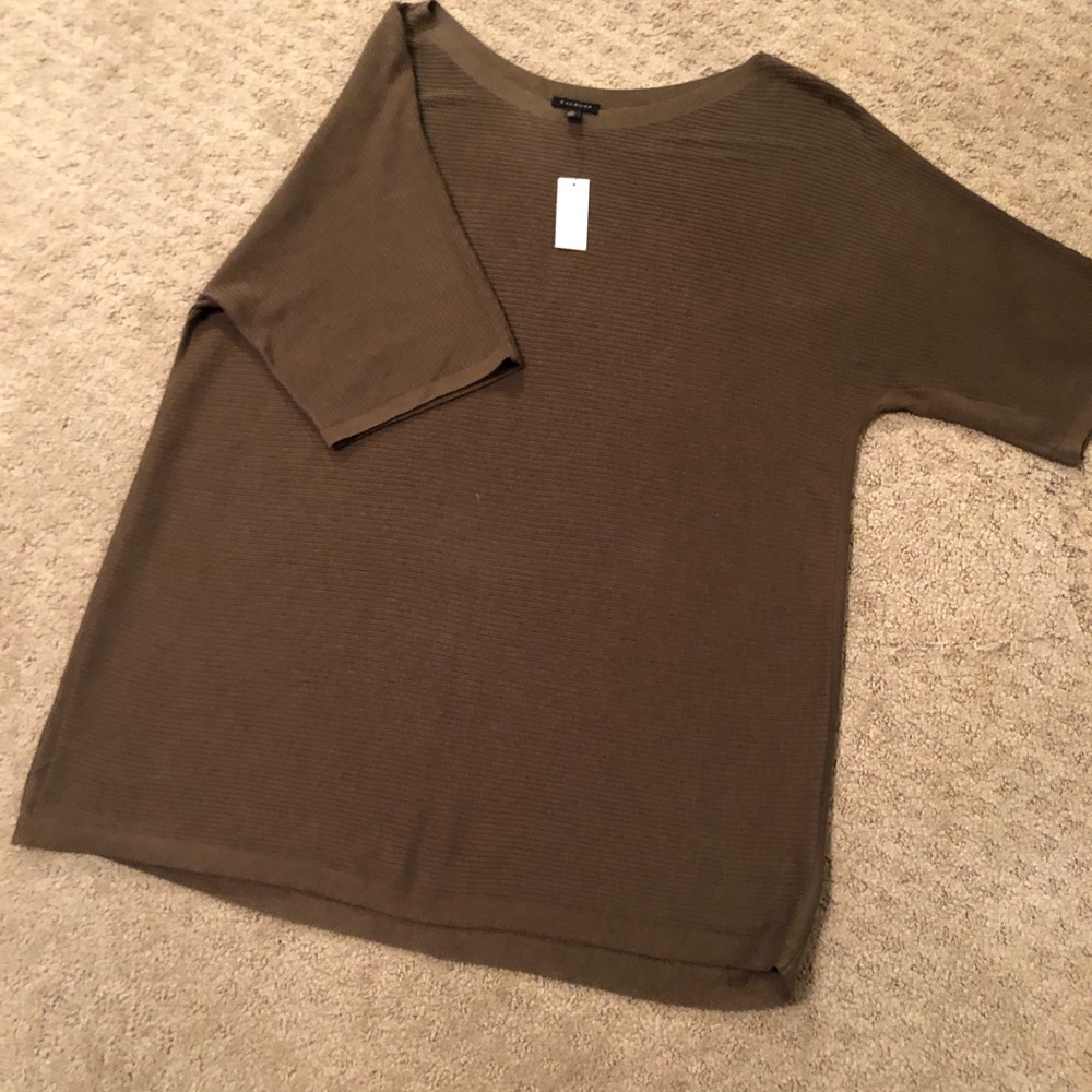 NWT Talbots ribbed tunic, color Olive